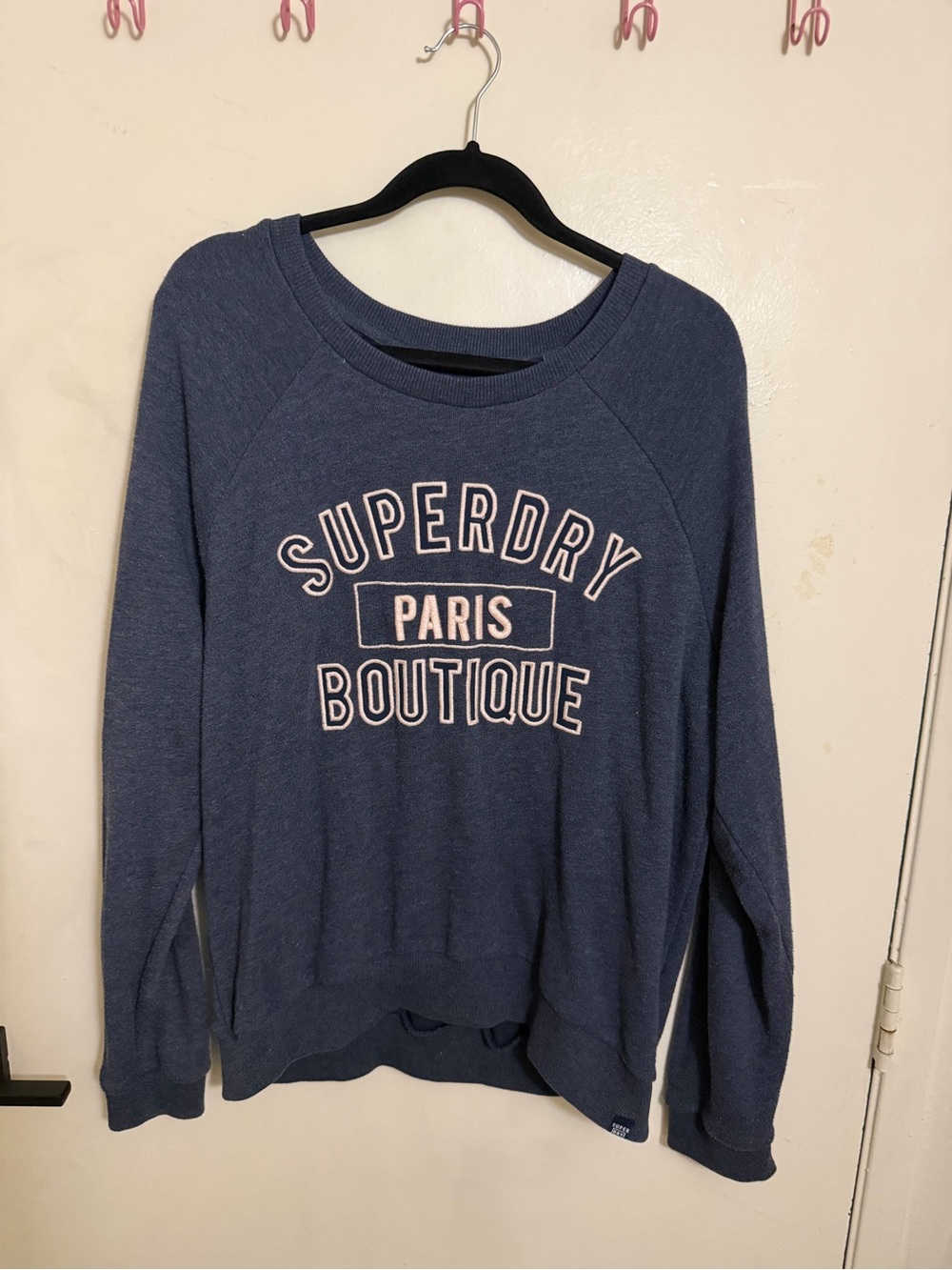 Superdry Paris boutique Logo Crewneck Sweatshirt XL